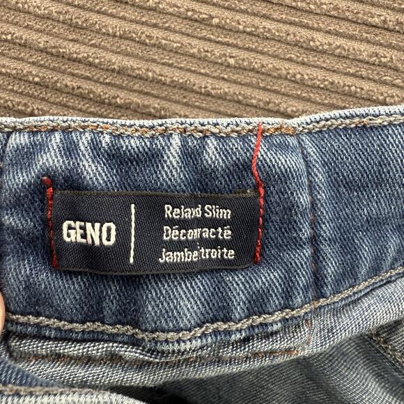 True Religion Jeans Men 36/31 (Measured 34/31) Blue Geno Relaxed Slim Designer. - Picture 6 of 11
